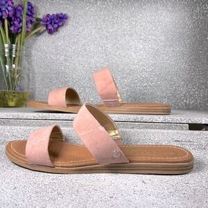 Circus by Sam Edelman Carissa Slides Sandals Faux Suede Shoes Size 7